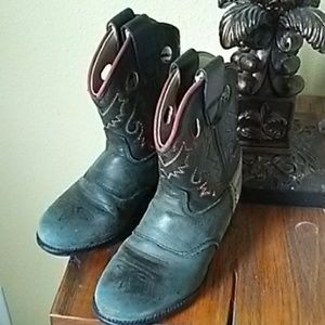 Olive & Red Coyboy/girl Boots Size 5